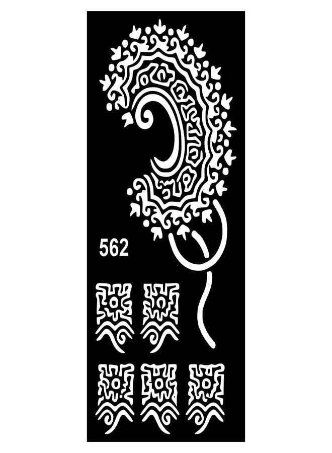 ORDERSHOCK Easy DIY Mehndi Stencil Sticker Set for School Functions and Family Gatherings - Image 1